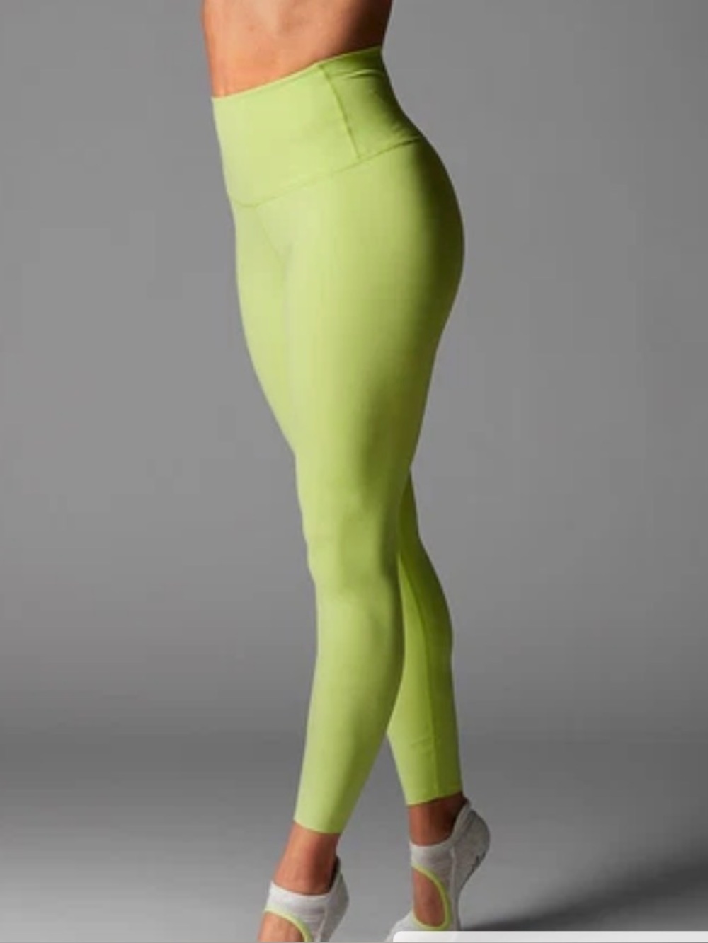 TAVI womens 7/8 High-Waist Leggings in Lime, Small